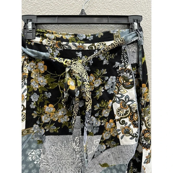 New Anthropologie Floral Patchwork Maxi Skirt Size Small Raga Spring Summer - Picture 4 of 9